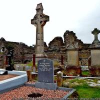 Donegal Abbey  Friary Cemetery, Cross, Ruins