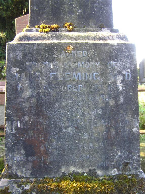 Hans Fleming Headstone\